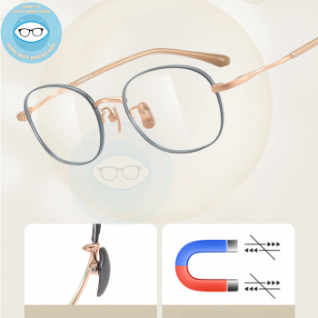 Gọng kính kim loại mã 6111